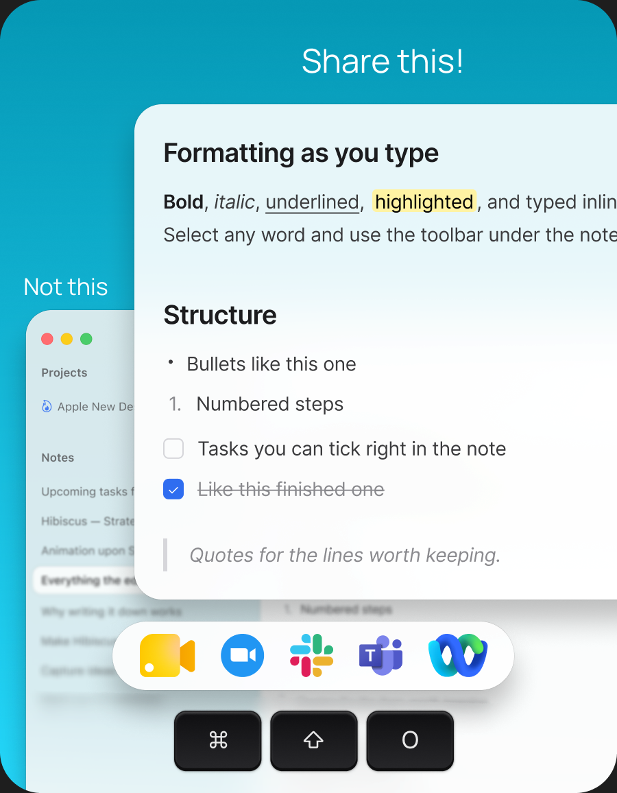 Better Meetings feature preview