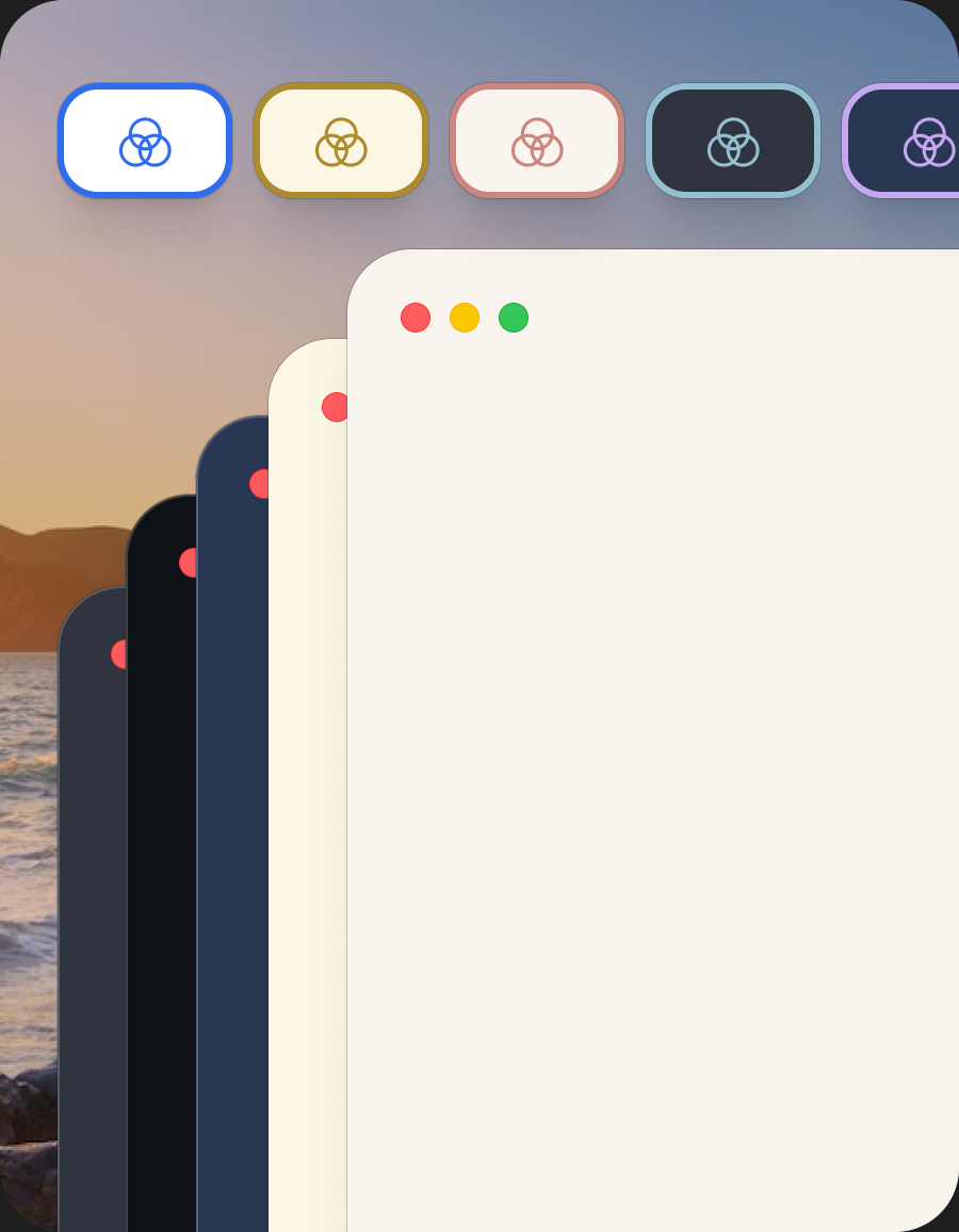 Themes feature preview